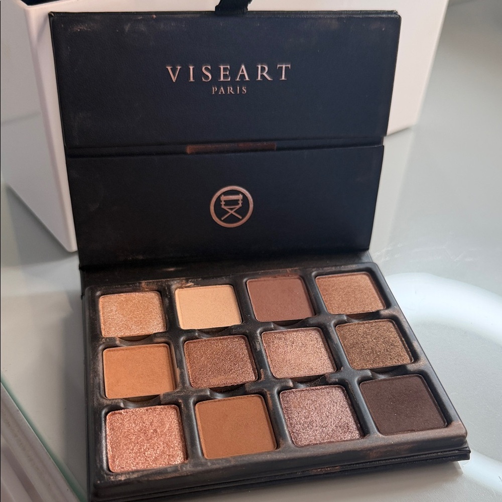 Viseart Eyeshadow Palette - Warm Browns and Creams Praline Etendu Vis Pro